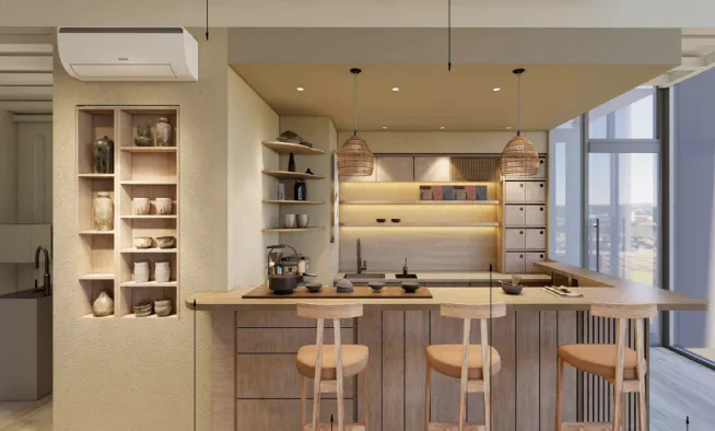 Custom-made wooden furniture for coffee shops